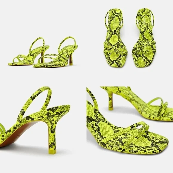 Zara Animal Print Sandals + Crossbody Co-ord Set - Picture 7 of 8